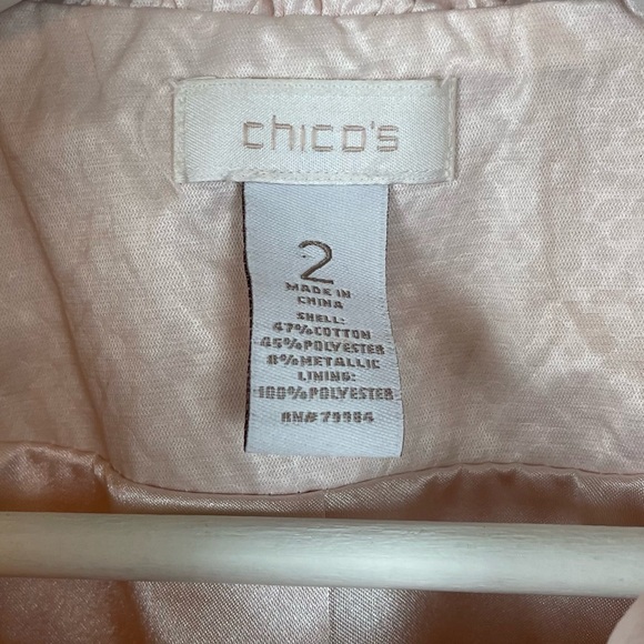 Chico's Tiered Ruffle Windbreak Light Jacket - Picture 2 of 9